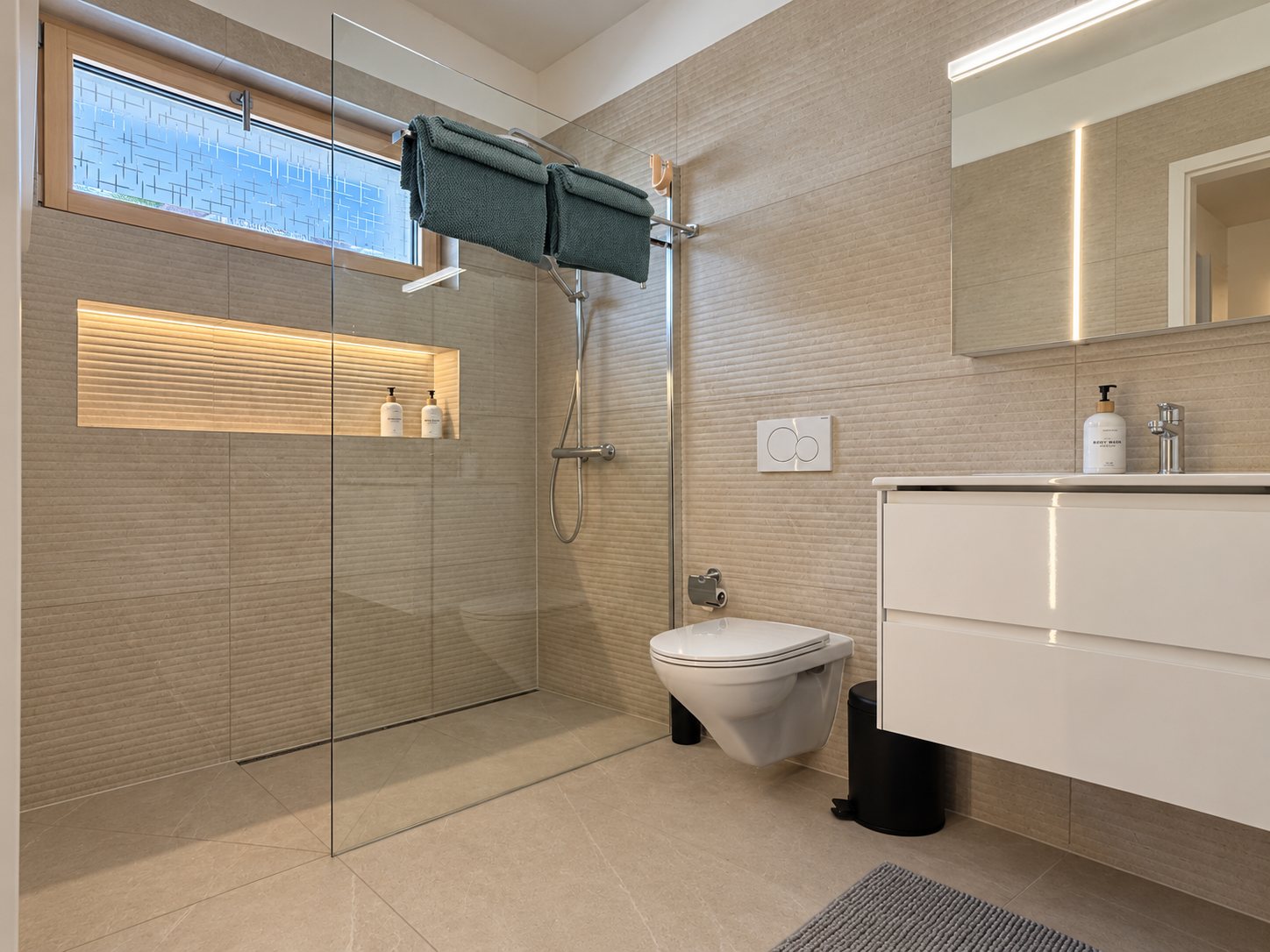 Bagno con doccia walk-in